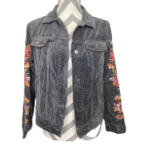 Johnny Was Sterling Velveteen Jacket Size Small - Picture 5 of 7
